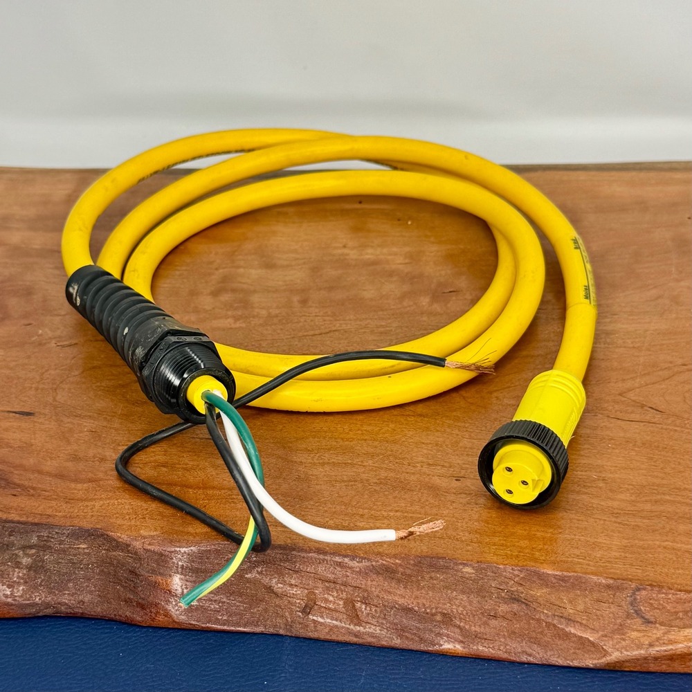 Molex Brad 40985-F060 Industrial Power Cable 5' 3-Pin Female to Pigtail 600V 13A